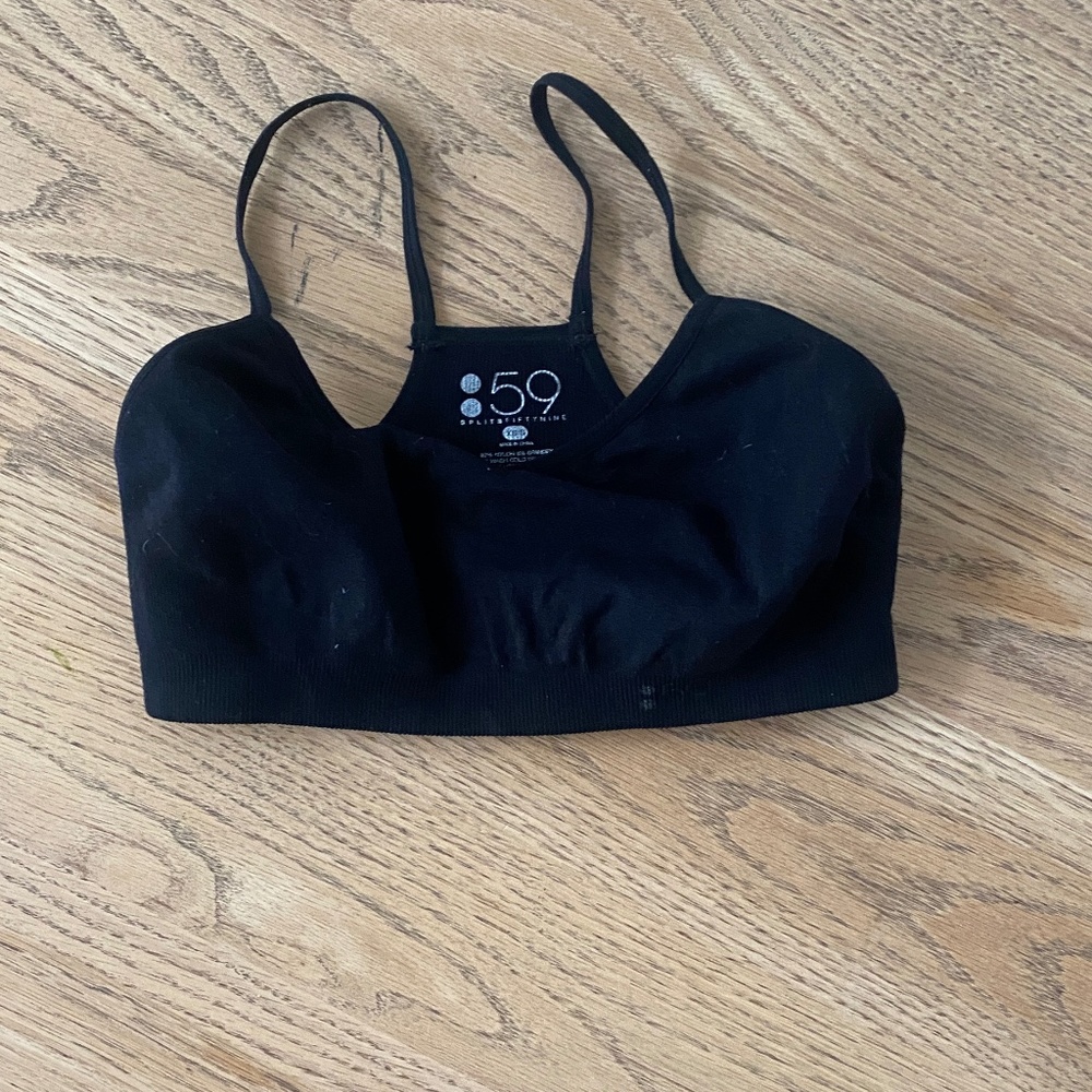 Black Splits59 Loren Sports Bra